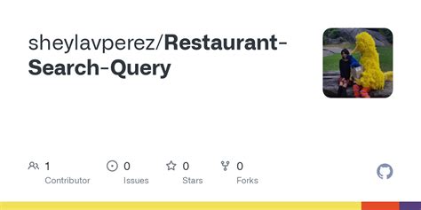 github sheylavperezrestaurant search query