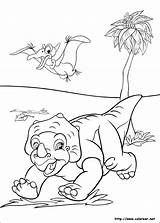 Encantado Colorear Dinosaure sketch template