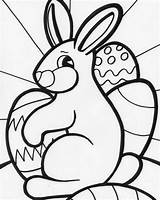 Easter Bunny Coloring Pages Rabbit Drawing Templates Kids Pascua Template Eggs Conejos Big Colouring Conejo Bunnies Printable Print Book Easy sketch template