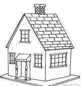House Coloring Pages Brick Houses Wooden Color Drawing Estate Real Printable Floor Architecture Getdrawings Online Getcolorings sketch template