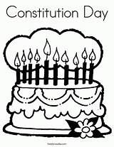 Coloring Anniversary Constitution Happy Pages 10th Kids Cake Candles Noodle Related Favorites Built Login California Usa Add Twisty Popular Coloringhome sketch template
