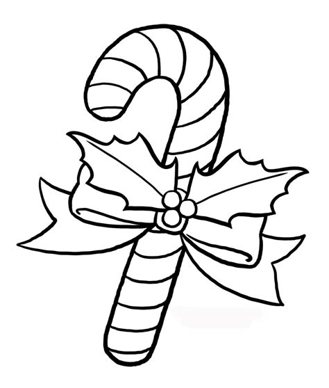 christmas candy canes coloring pages  tree decorating