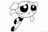 Powerpuff Girls Coloring Pages Bubble Printable Kids Color Print sketch template
