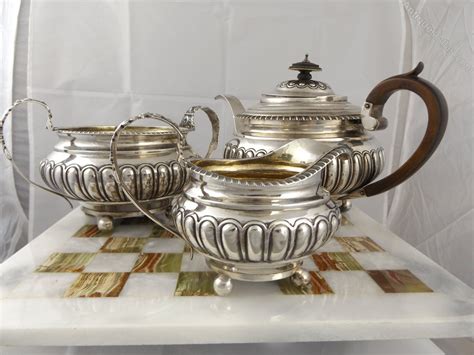 Antiques Atlas Stunning Georgian Silver Three Piece Tea Set