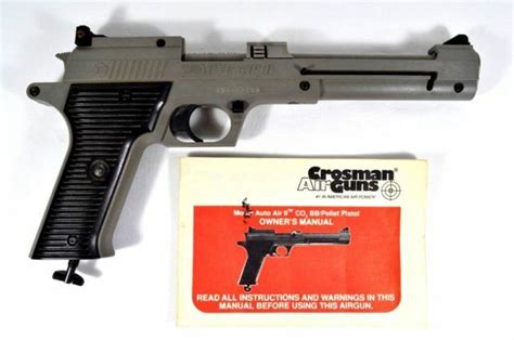vintage crosman auto air ii  pellet bb pistol gun original aaii functional  sale  ebay