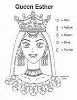 Coloring Bible Pages Esther Queen Wixsite sketch template
