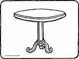 Table Coloring Pages Colouring Furniture Tables Getdrawings Color Getcolorings Drawing sketch template