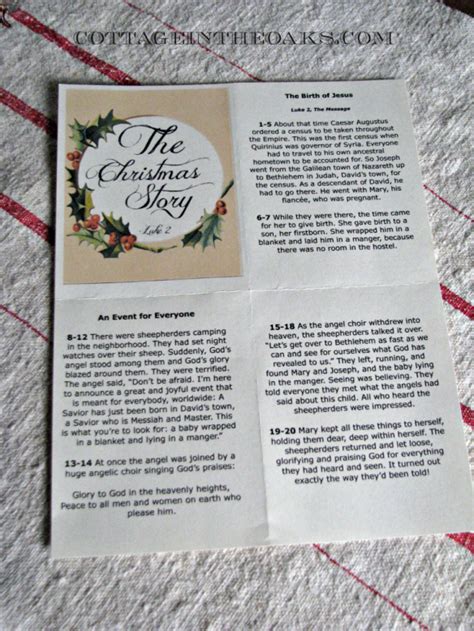 christmas story booklet  days  christmas printables cottage
