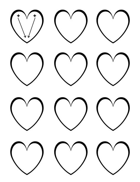 heart shaped macaron template