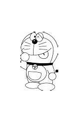 Doraemon Coloring Tongue Wecoloringpage sketch template