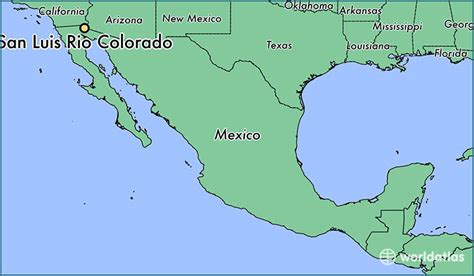 Where Is San Luis Rio Colorado Mexico San Luis Rio
