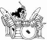Coloring Drummer Pages Drums Drawing Rock Happy Roll Getdrawings Gif sketch template