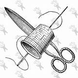 Thimble Drawing Getdrawings sketch template