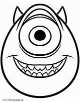 Coloring Monsters Mike Pages University Wazowski Inc Drawing Print Fun Easy Kids Cartoon Drawings Scary Disney Monster Colouring Characters Color sketch template