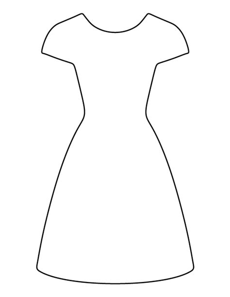 printable dress template