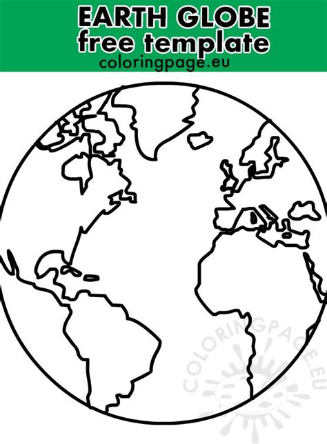 globe printable template
