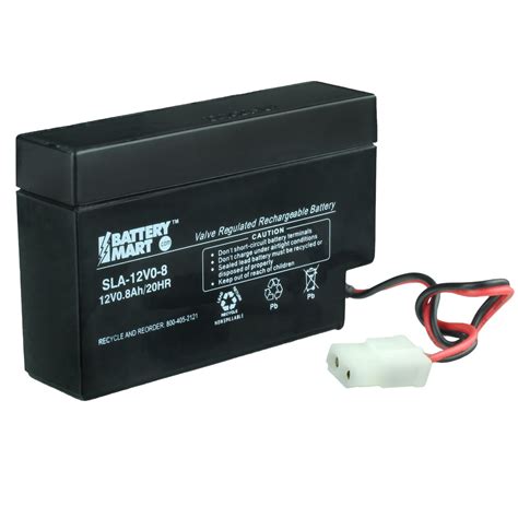 12 volt 0 8 ah sealed lead acid rechargeable battery battery mart