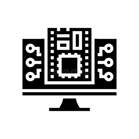 firmware software glyph icon vector illustration stock vector illustration  utility