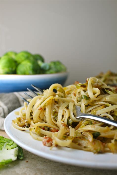 Brown Butter Balsamic Brussels Sprouts Pasta The Millennial Cook