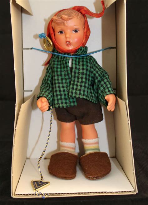 hummel vinyl doll seppl  boy  toohtache   hummelwerk  box  images