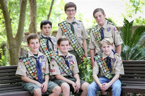 woodlands boy scouts serve community troop member devastated  storm  courier