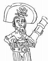 Cutlass Liz Coloring Pages Pirates Misfits Band Supercoloring Categories sketch template