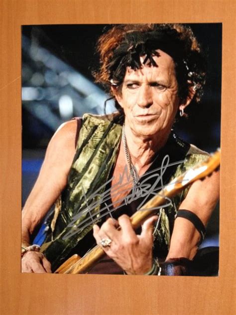 rolling stones keith richards signed photograph catawiki