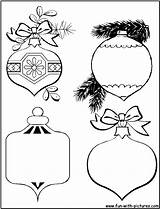 Christmas Coloring Baubles Pages Bauble Printable Fun sketch template