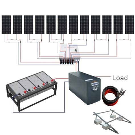 solar system wiring diagram solar photovoltaic pv installation  diy camper  steps