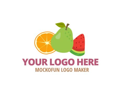 fruit logo mockofun