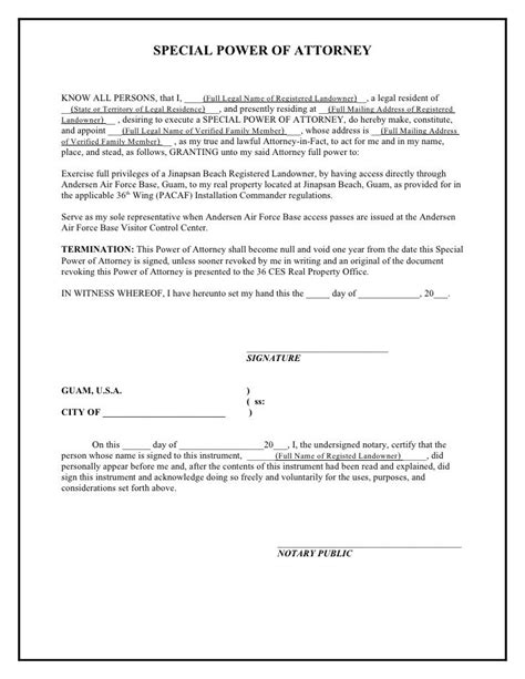 printable sample power  attorney sample form power  attorney form