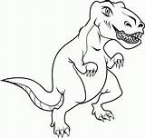 Rex Tyrannosaurus Angry sketch template