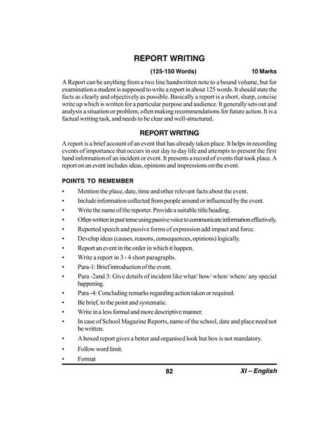unique report writing format isc class    write  supplemental