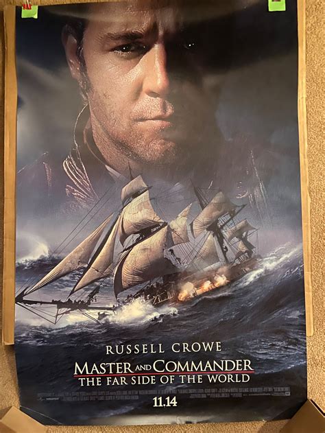 master commander  original double sided  poster etsy
