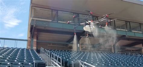 clay milk rantizo   drone technology  sanitize stadiums rantizo