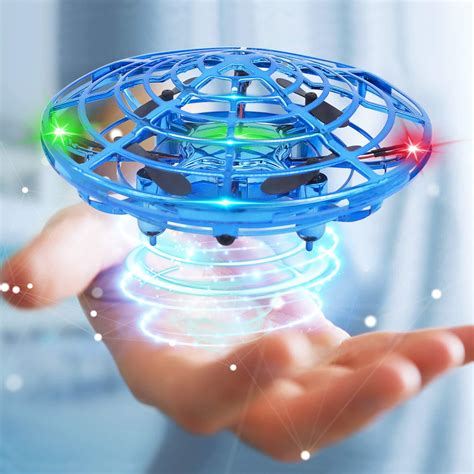 pink ufo drone induction levitation drone sensing hover flying toy dans collectibles