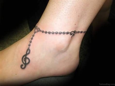 33 Cute Music Notes Tattoos On Ankle Tattoo Designs