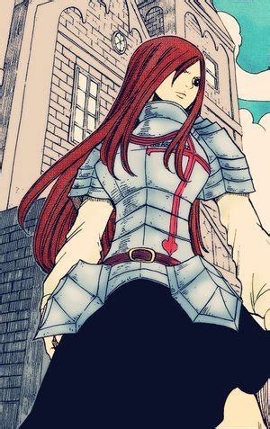 breaking  character armor erza scarlet fairy tail manga