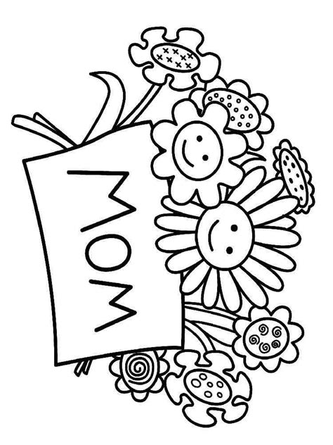 happy birthday mom coloring pages  printable happy birthday mom