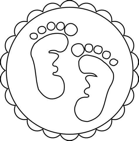 baby foot print clip art clipartsco