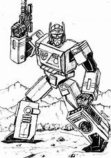 Blaster Transformers sketch template