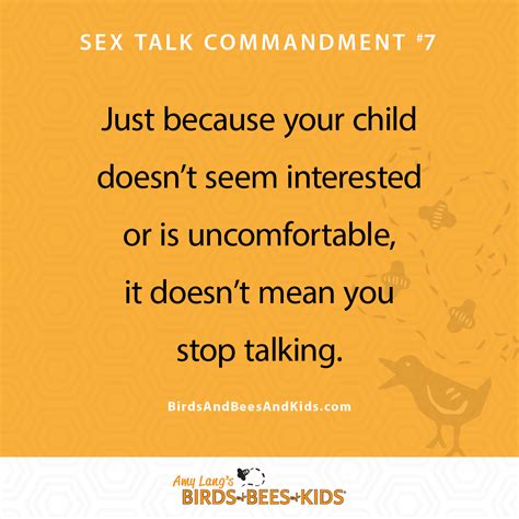 sex talk commandment 7 tips for the birds and bees talks birds