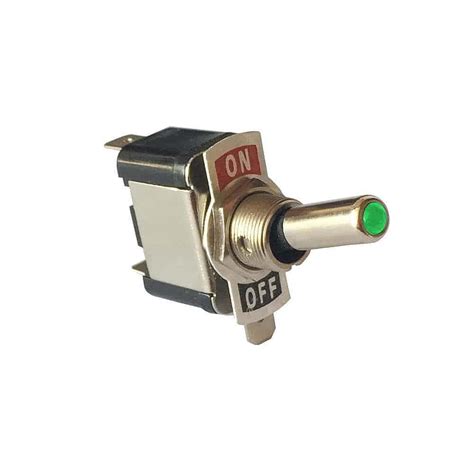 led toggle switch  green tip mgi speedware