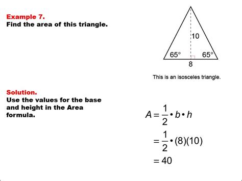 perimeter  area  triangle