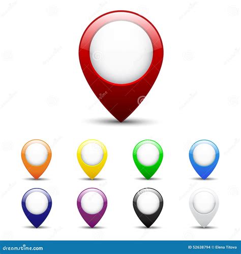map icon set stock vector image