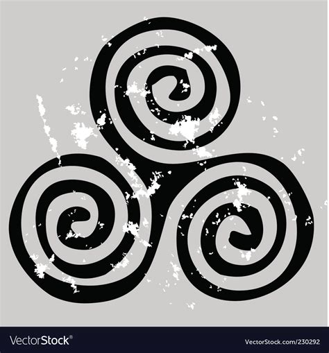 celtic spiral royalty  vector image vectorstock