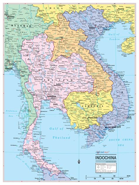detailed political map  indochina  relief  images