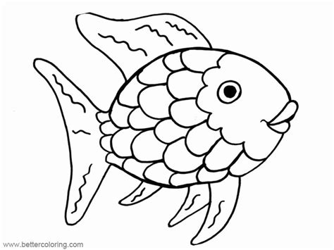 fish coloring pages printable unique rainbow fish coloring pages