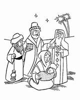 Wise Coloring Men Three Jesus Baby Pages Kings Christmas Manger Nativity La Color Getcolorings Printable Kids sketch template