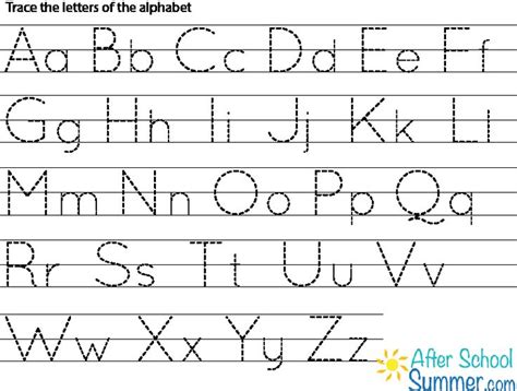 traceable alphabet alphabet worksheets tracing worksheets abc order